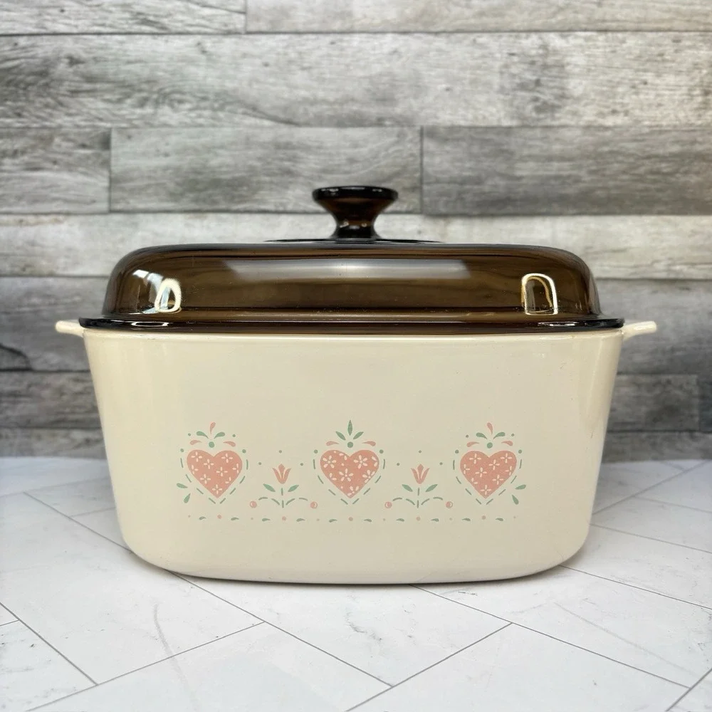 Corning Ware Casserole - Forever Yours  A-5-B w/ Lid - 5 Liter with Lid